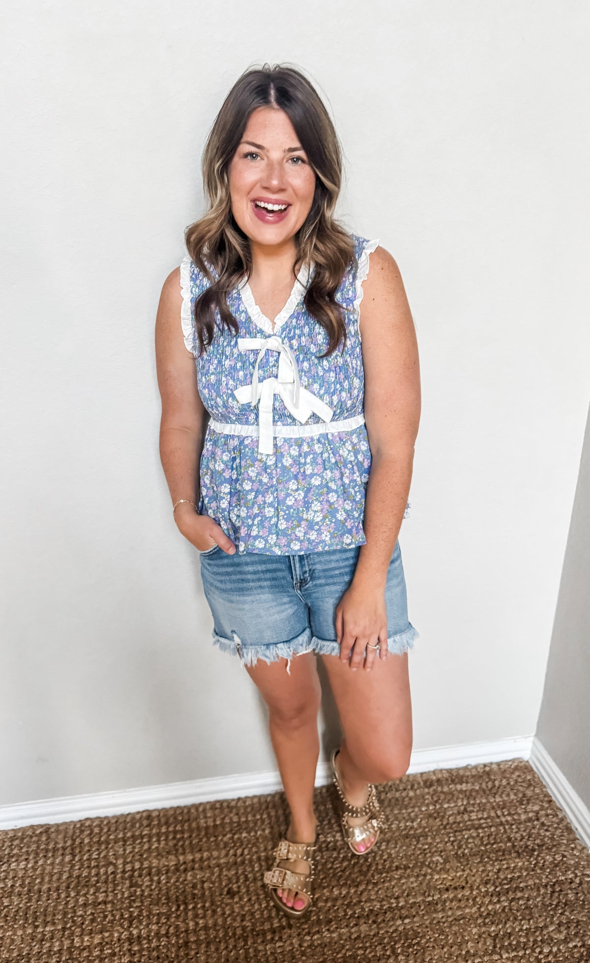 Garden Serenade Peplum Top