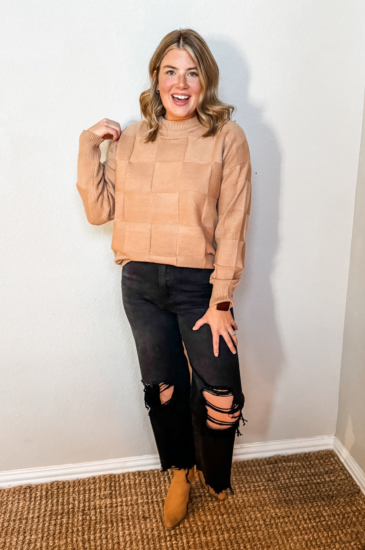 90s Vintage Crop Flair - Black