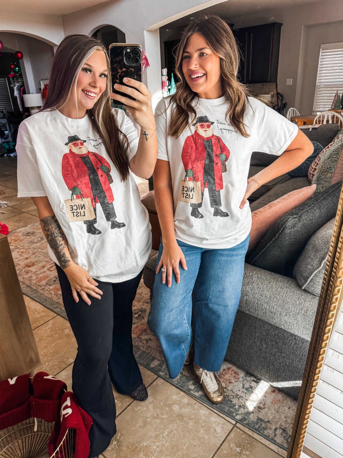 Santa Went Shopping Tee