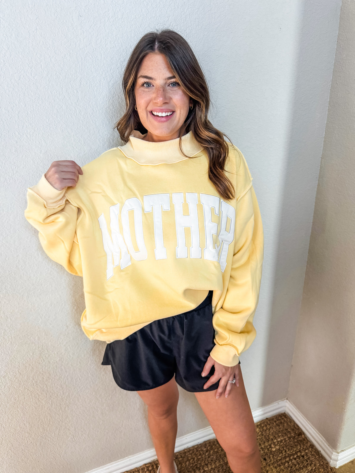 Butter Yellow Mother Oversized Sweatshirt