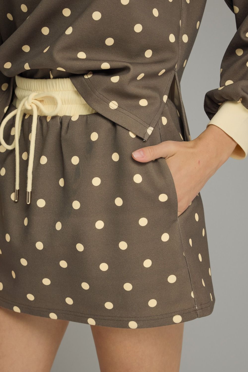 Mocha Dot Skirt Set *PREORDER*