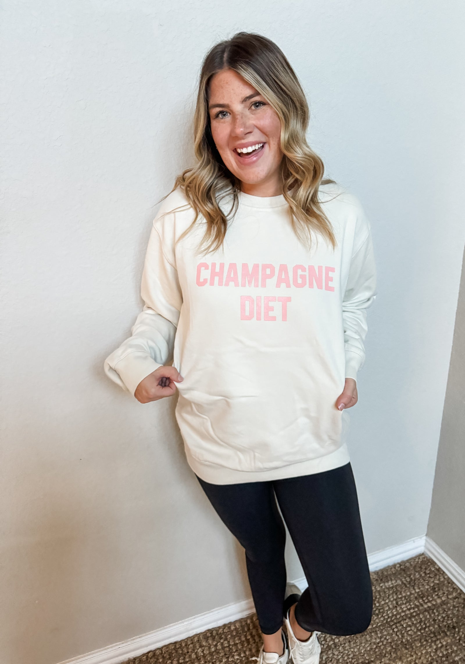 Champagne Diet Pullover