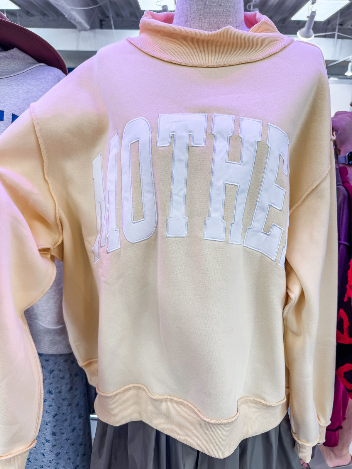 Butter Yellow Mother Oversized Sweatshirt *PREORDER*