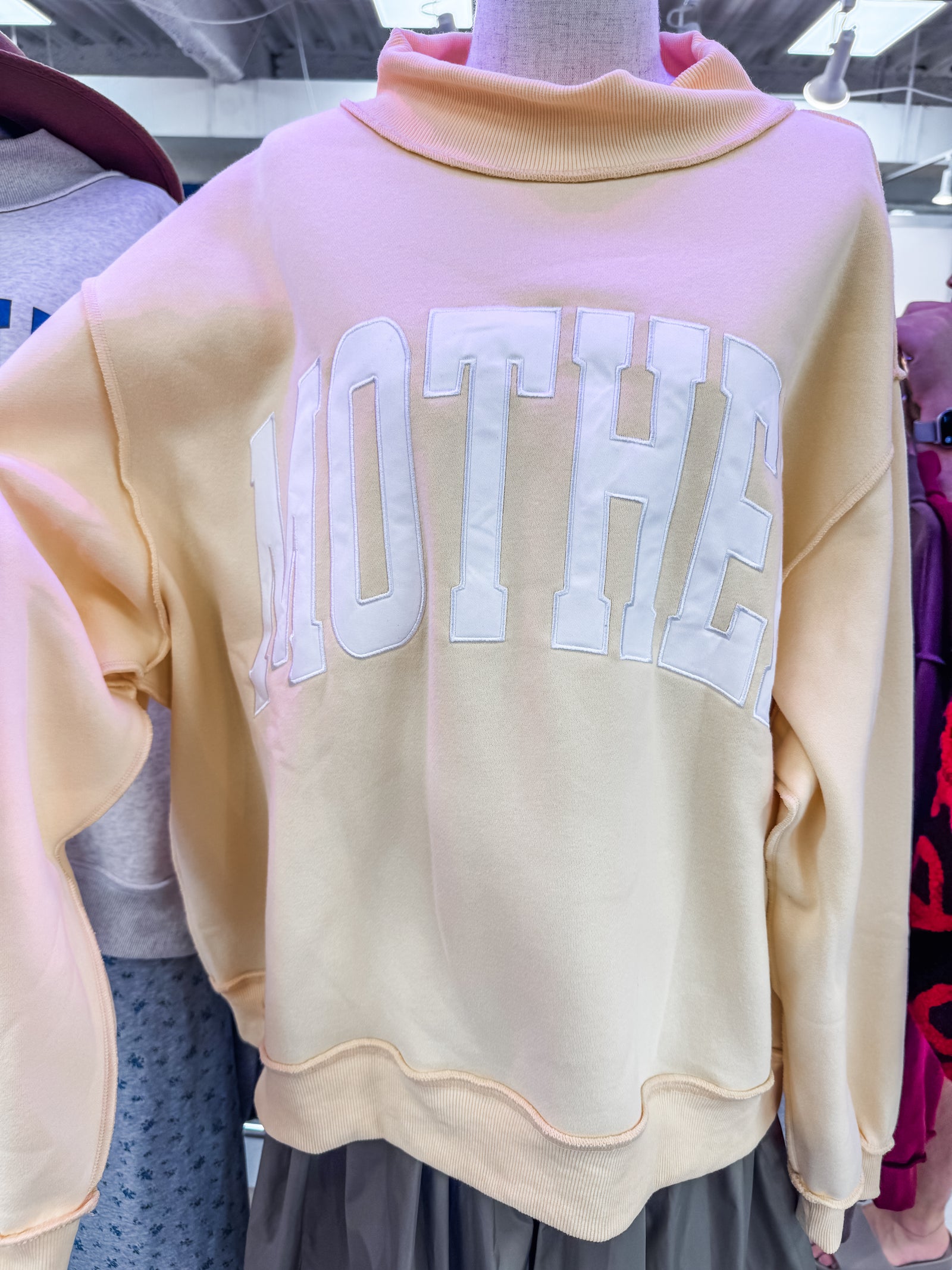 Butter Yellow Mother Oversized Sweatshirt *PREORDER*