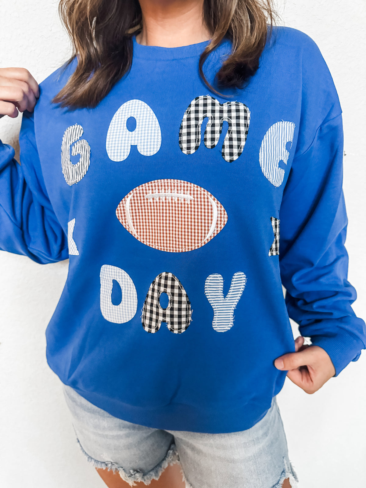 Game Day Patchwork Top