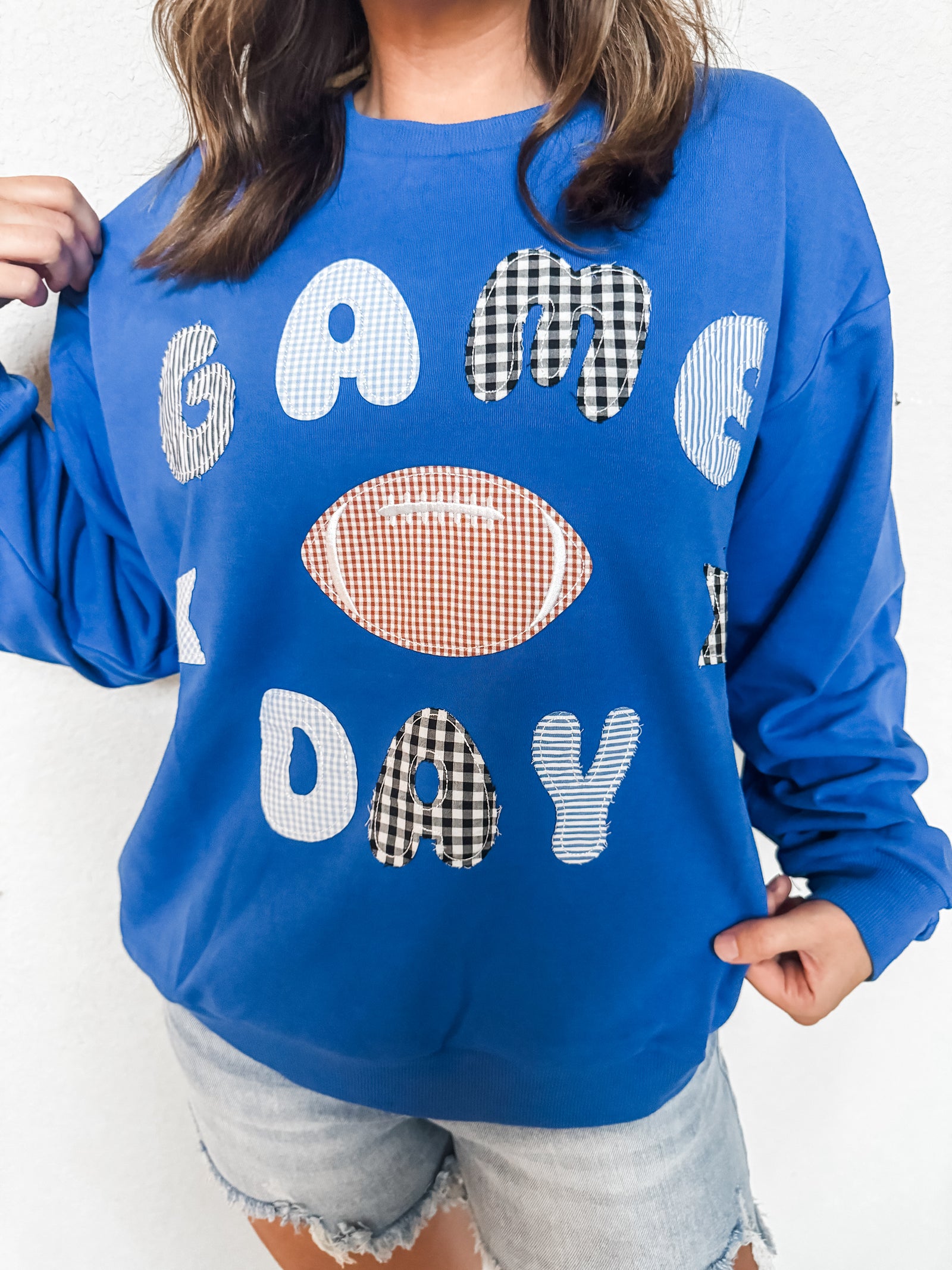 Game Day Patchwork Top