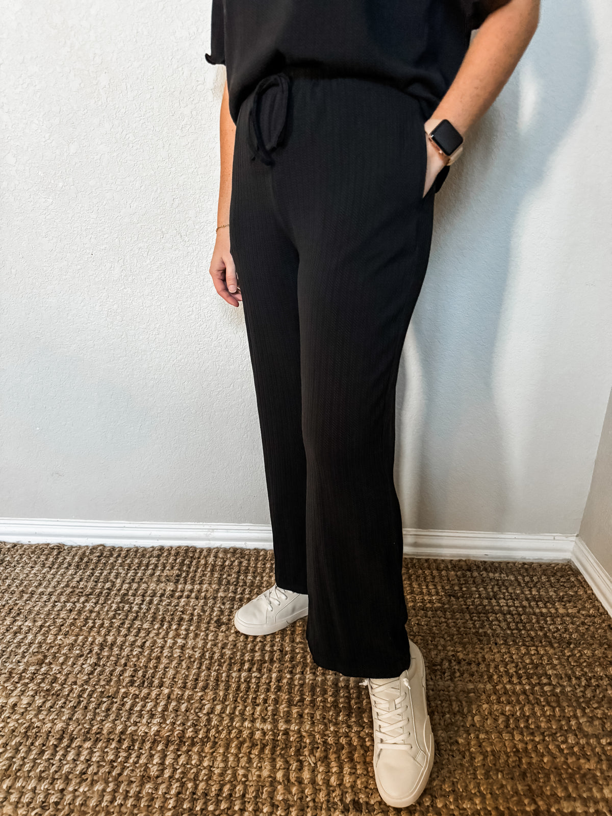 First Things First Textured Knit Set