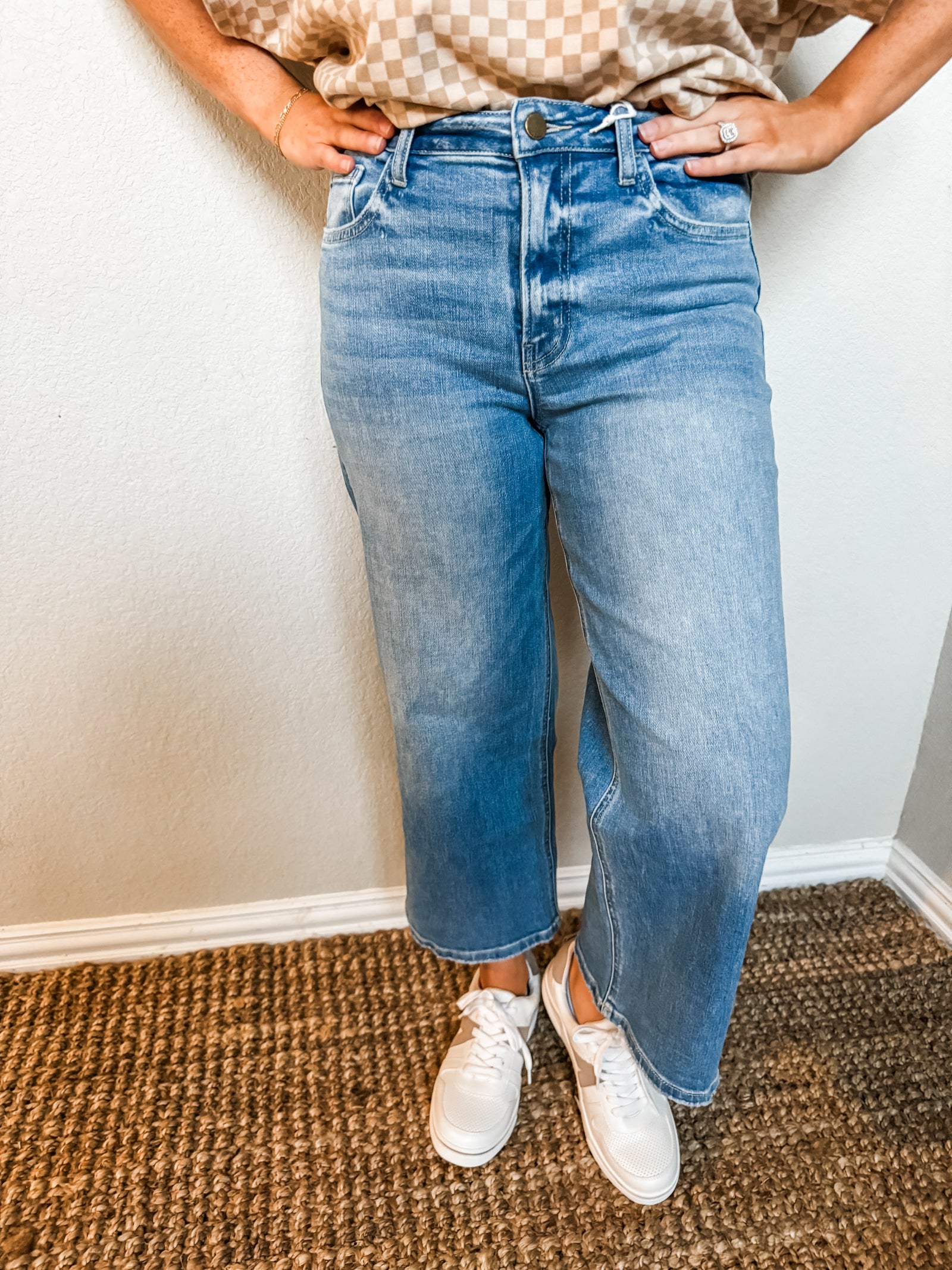 Becka High Rise Wide Leg Crop