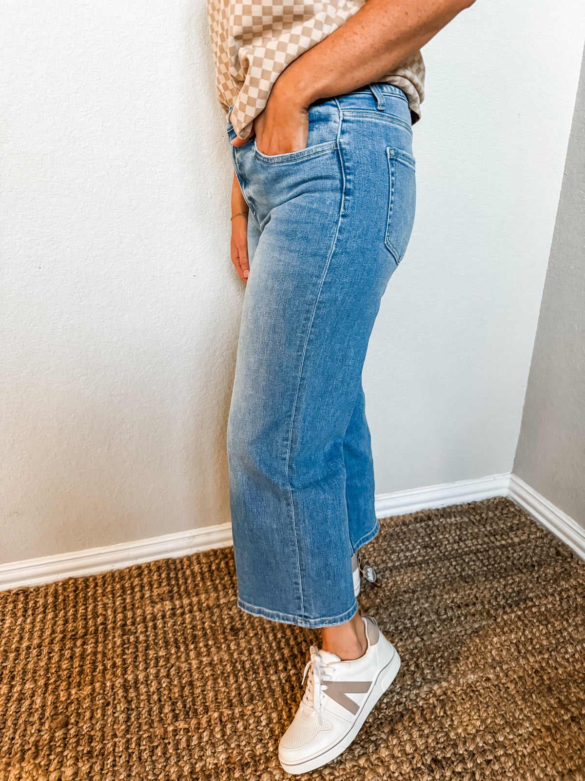 Becka High Rise Wide Leg Crop