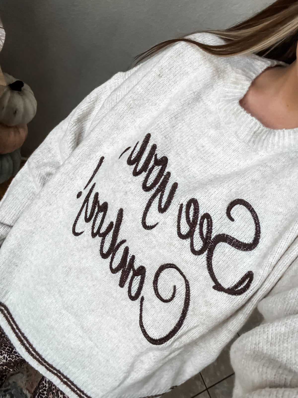 See you, Cowboy! Sweater - Brown