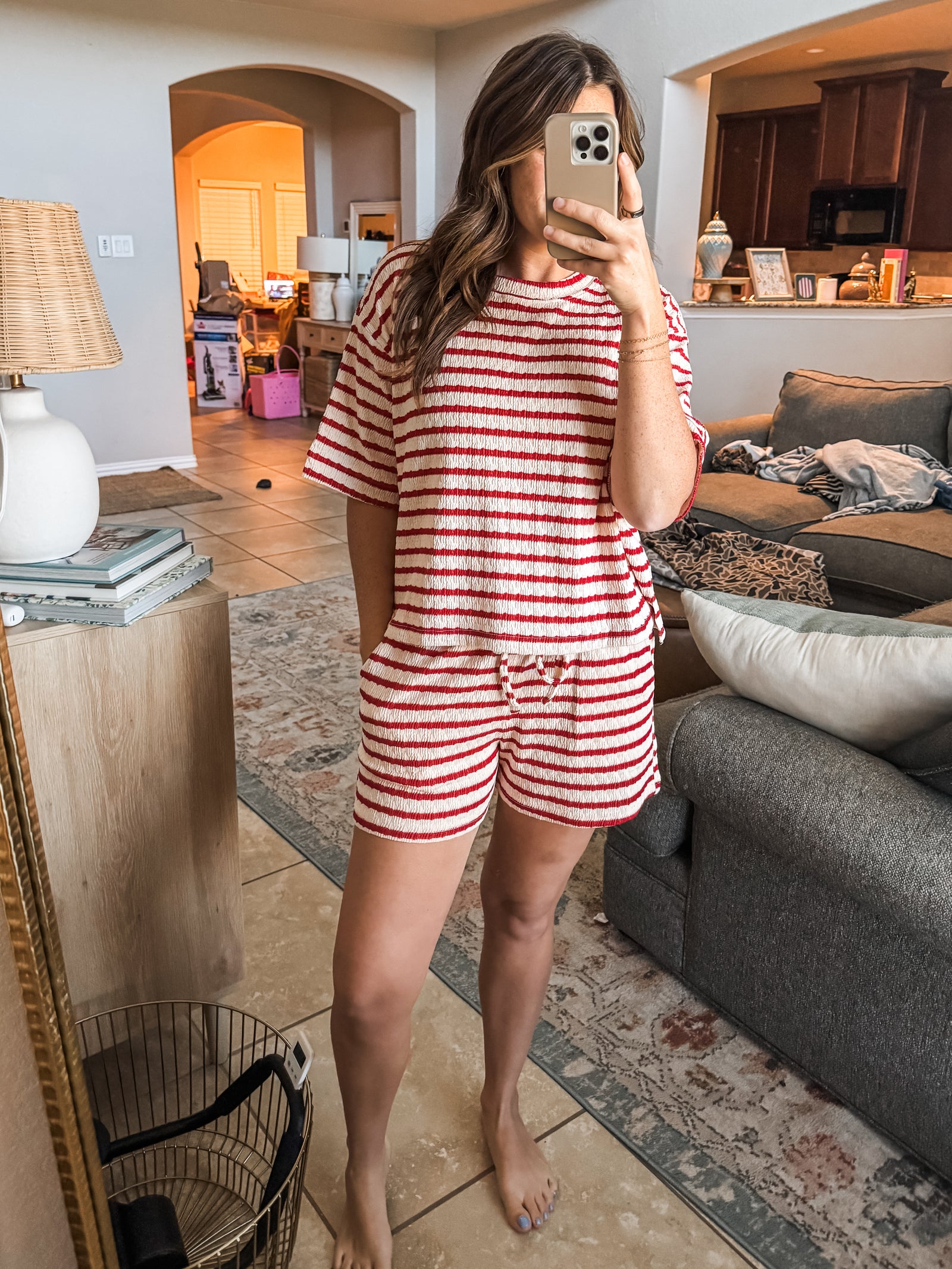 Must Have Stripe Set in Red