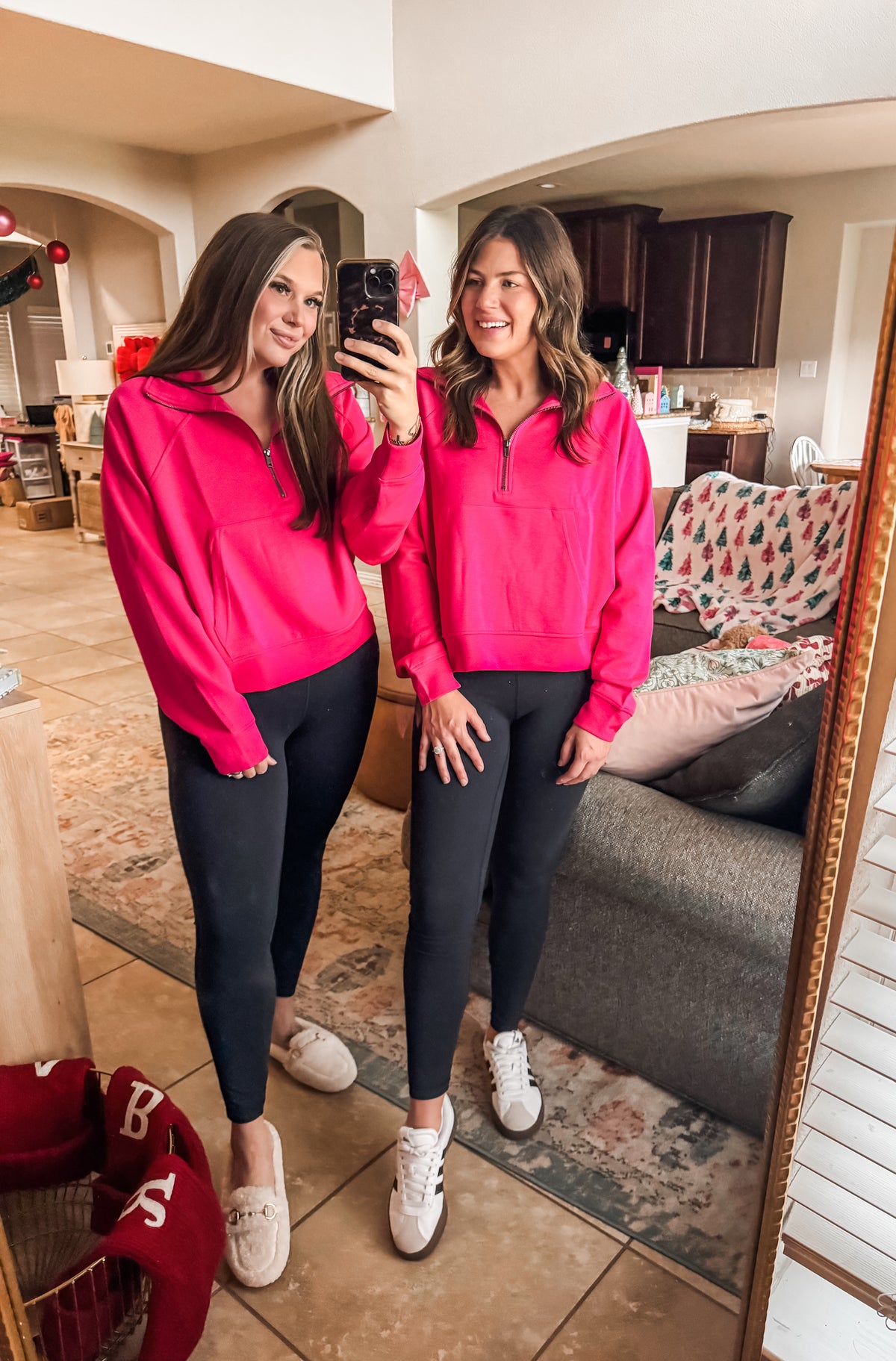 Everyday Athletic Pullover in Hot Pink