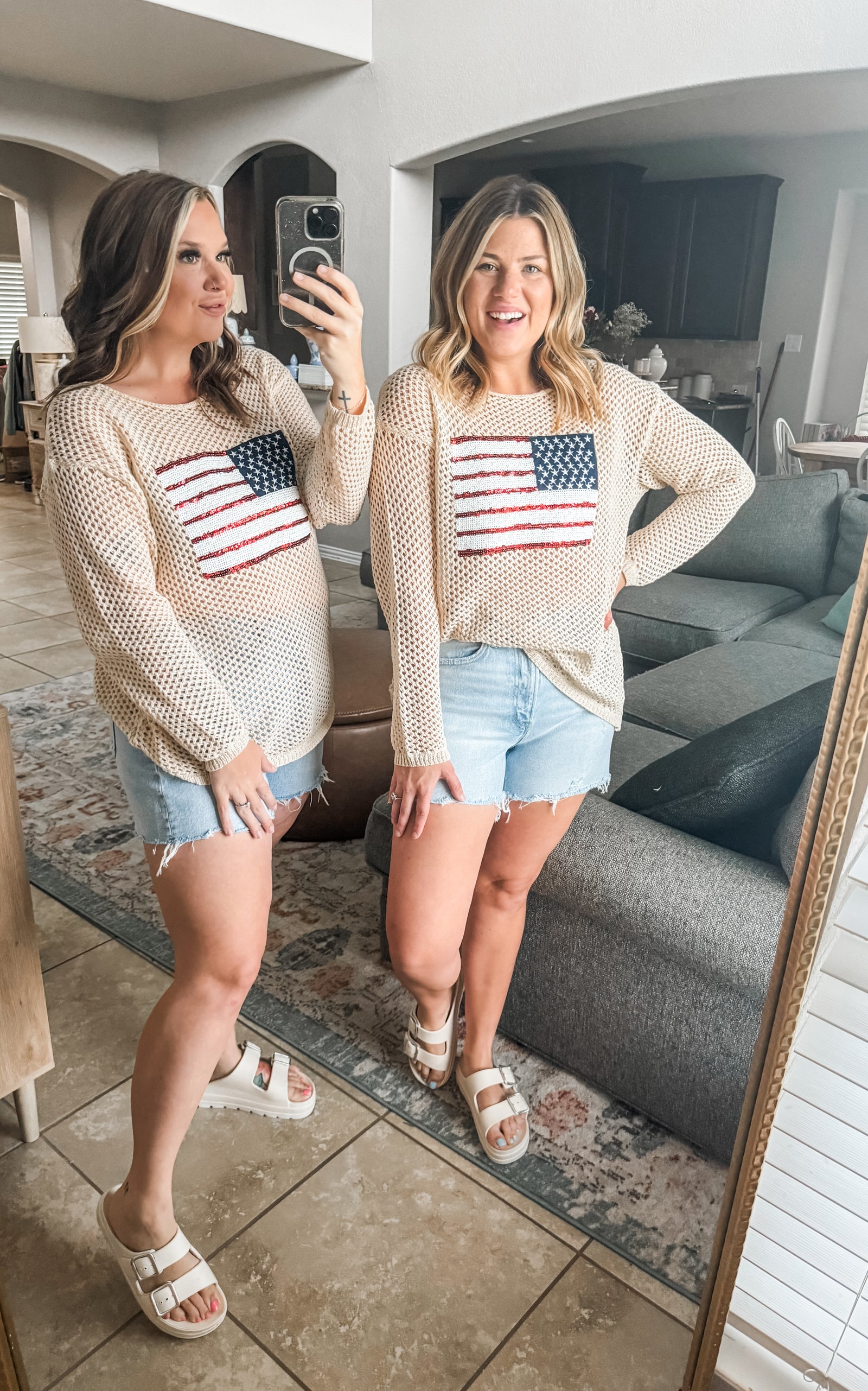 All American Crochet Top