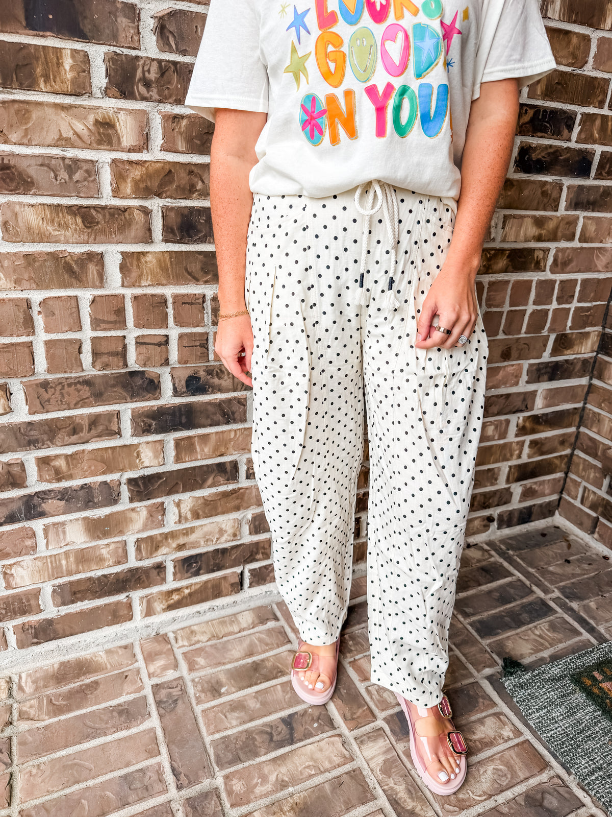 The Dottie Barrel Leg Linen Pant