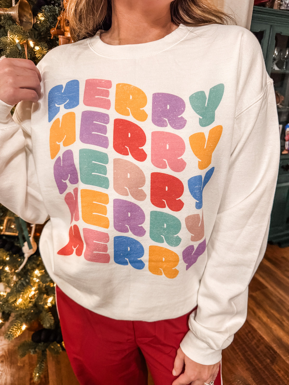 Colorful Merry Sweatshirt