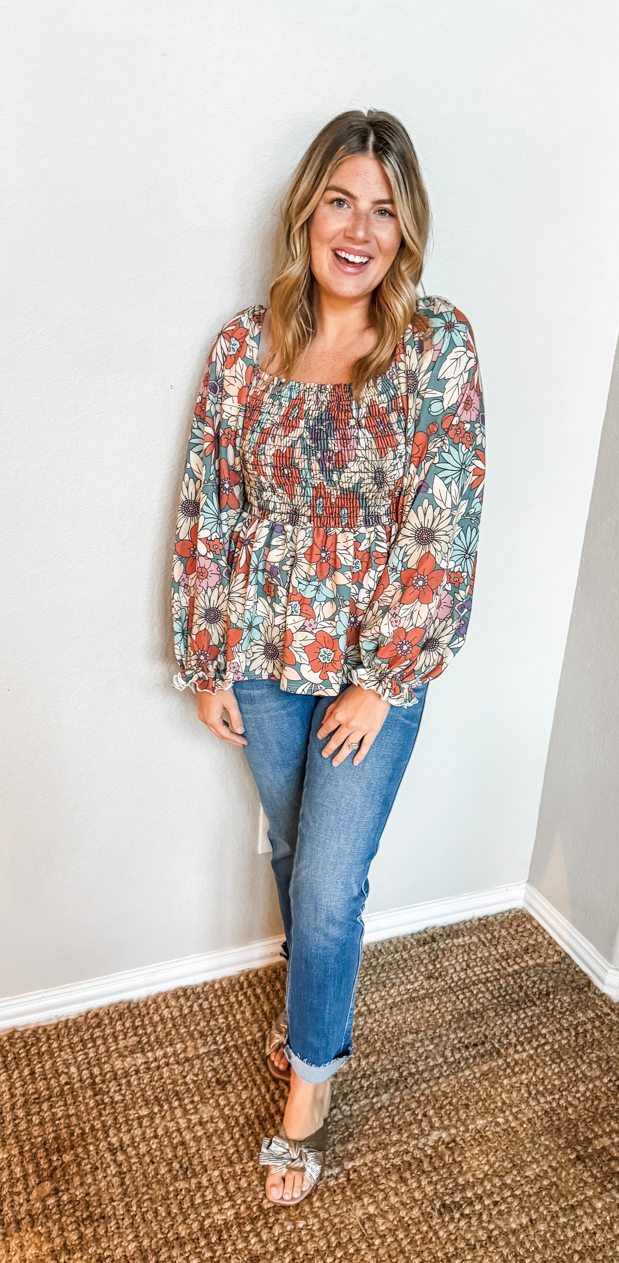 Florals Forward Top