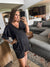 Lets Get Casual Romper in Black