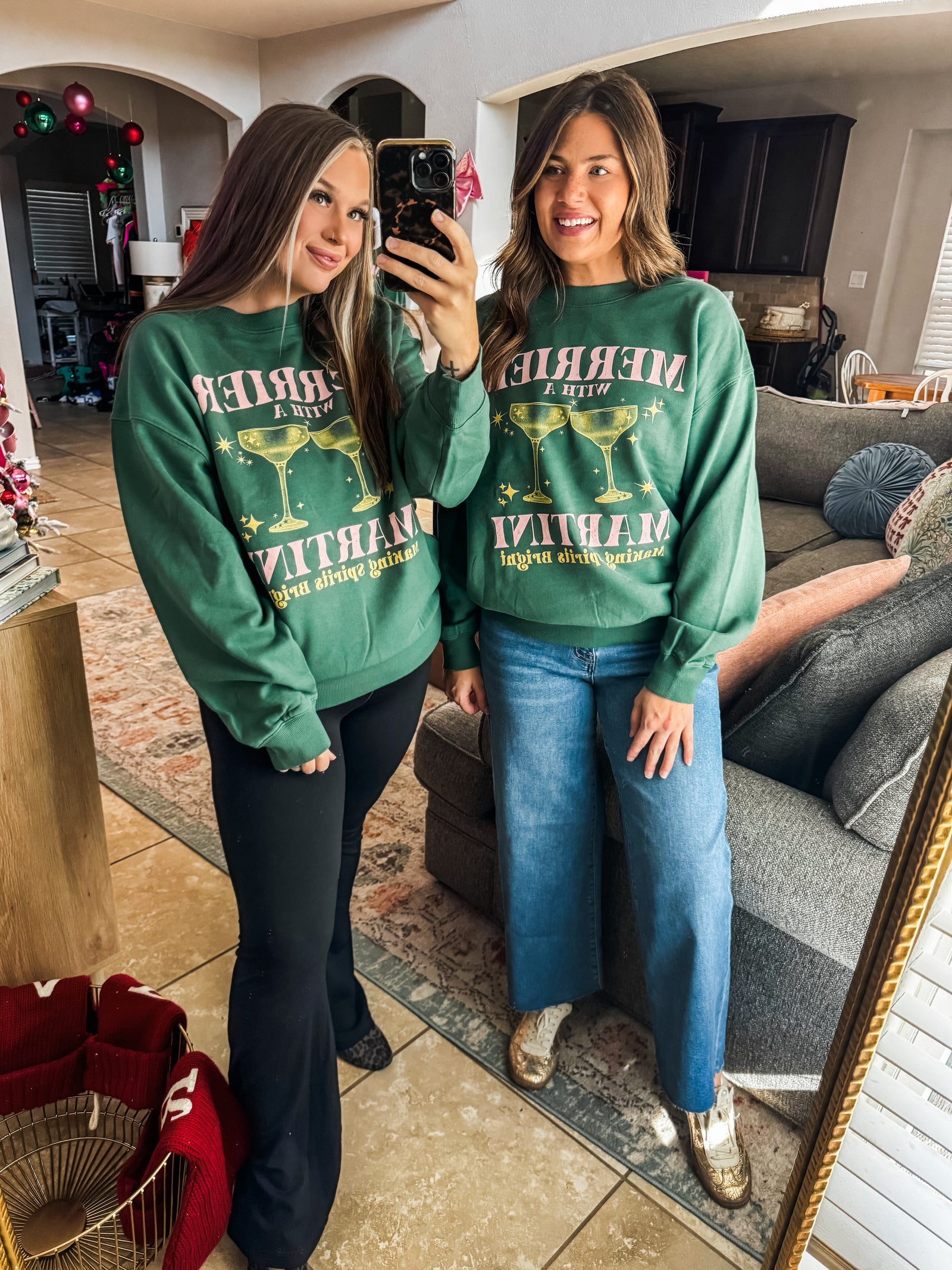 Merrier With A Martini Sweatshirt