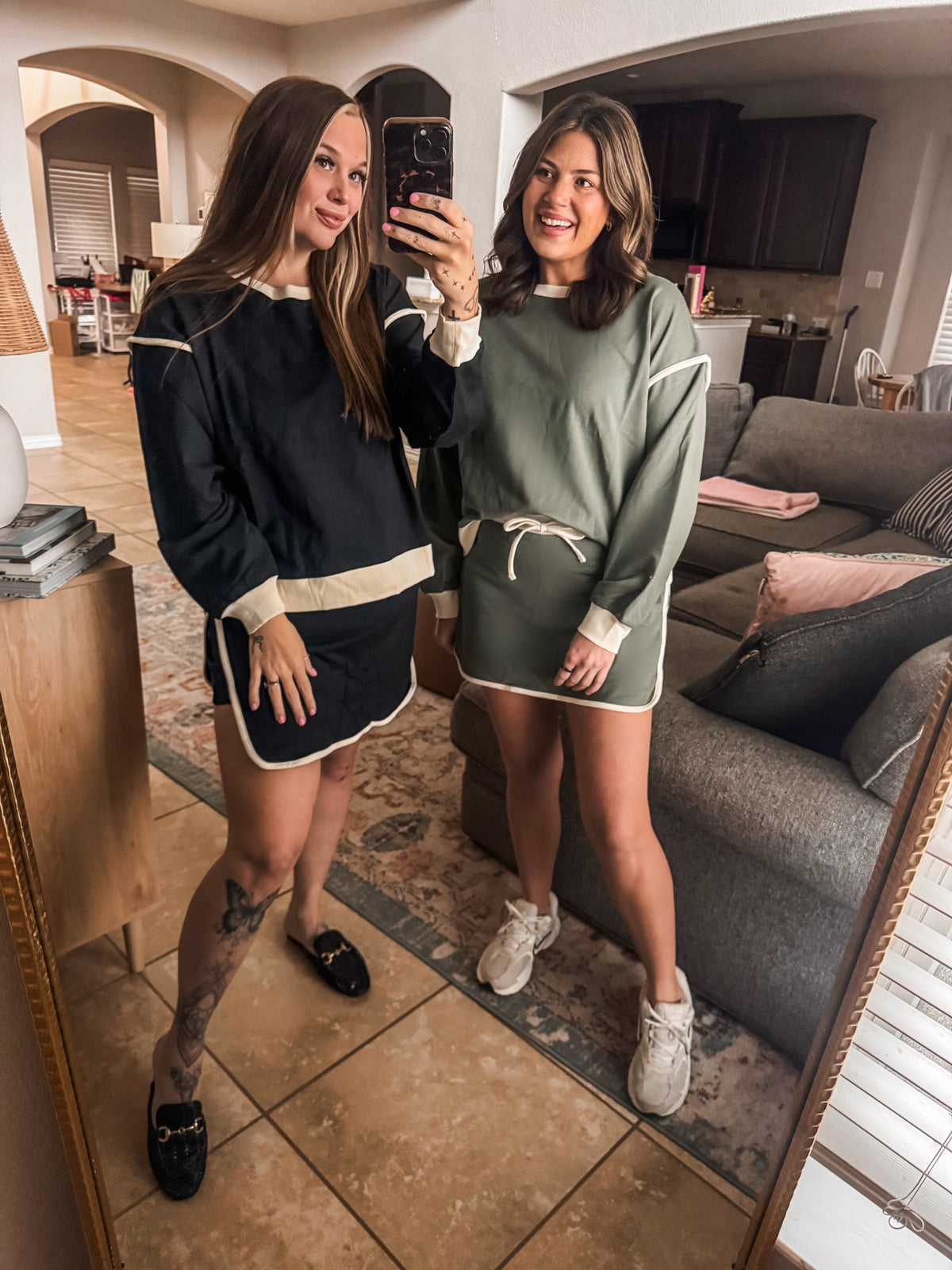 Everyday Errands Skort Set in Olive