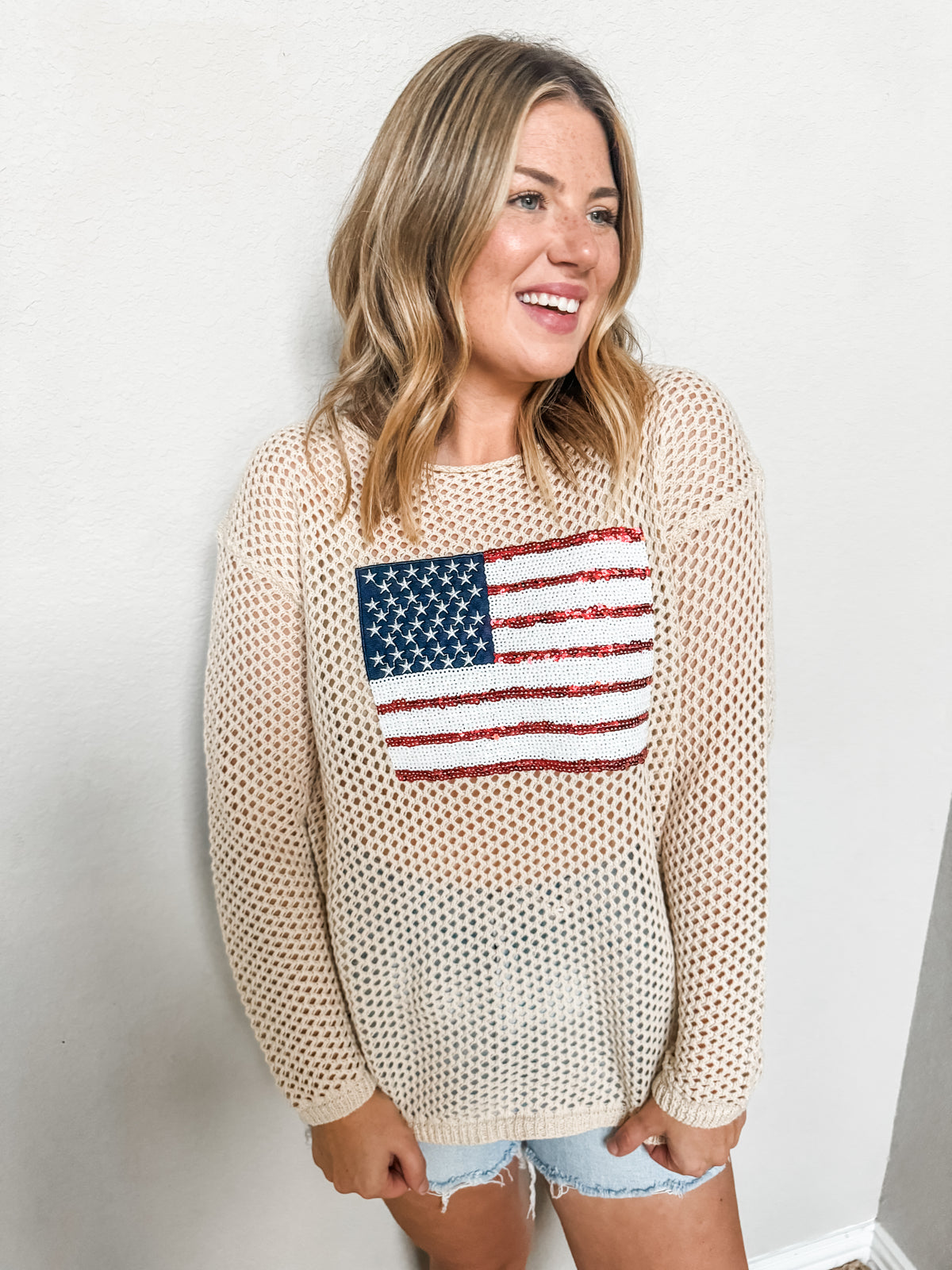 All American Crochet Top