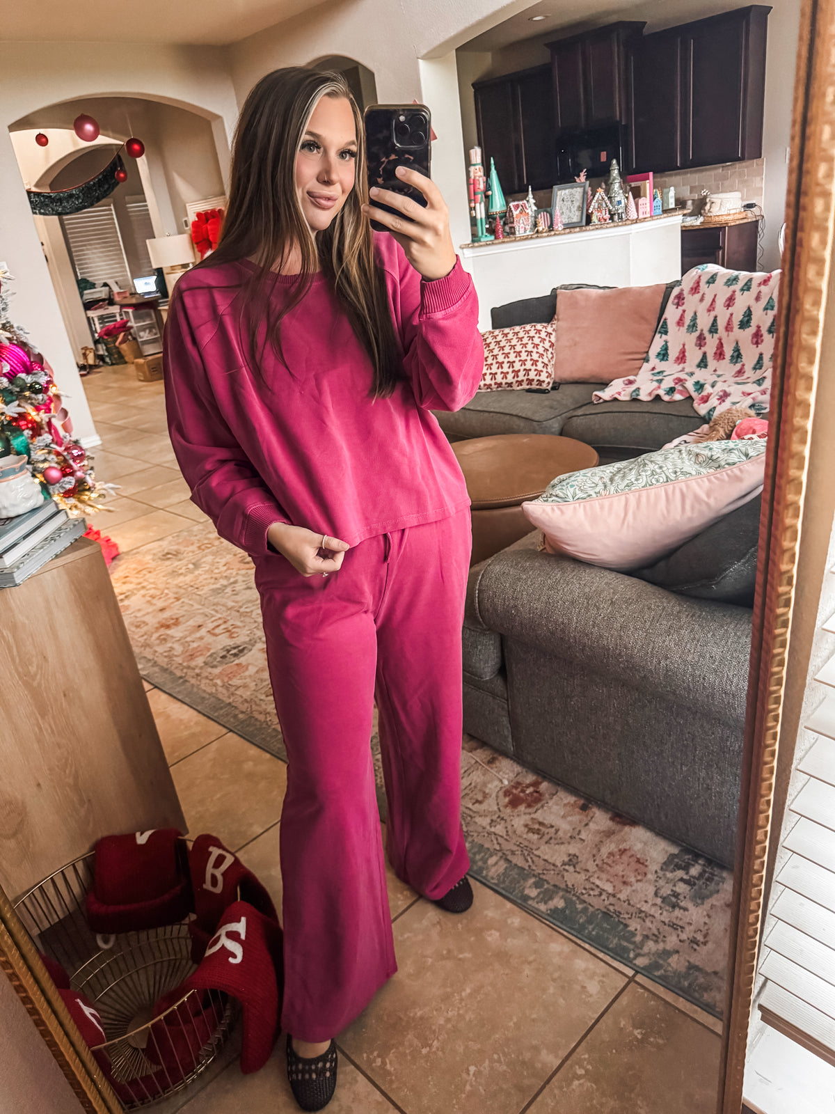 Cozy Girl Set in Berry