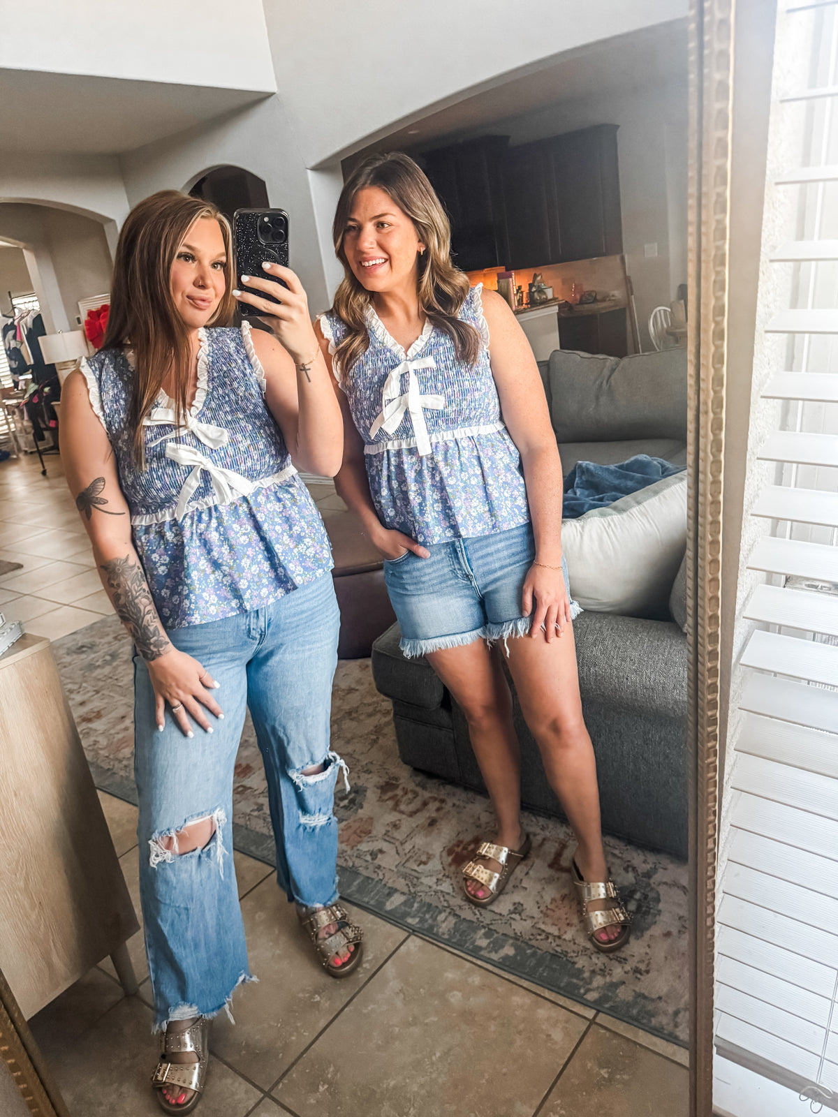 Garden Serenade Peplum Top