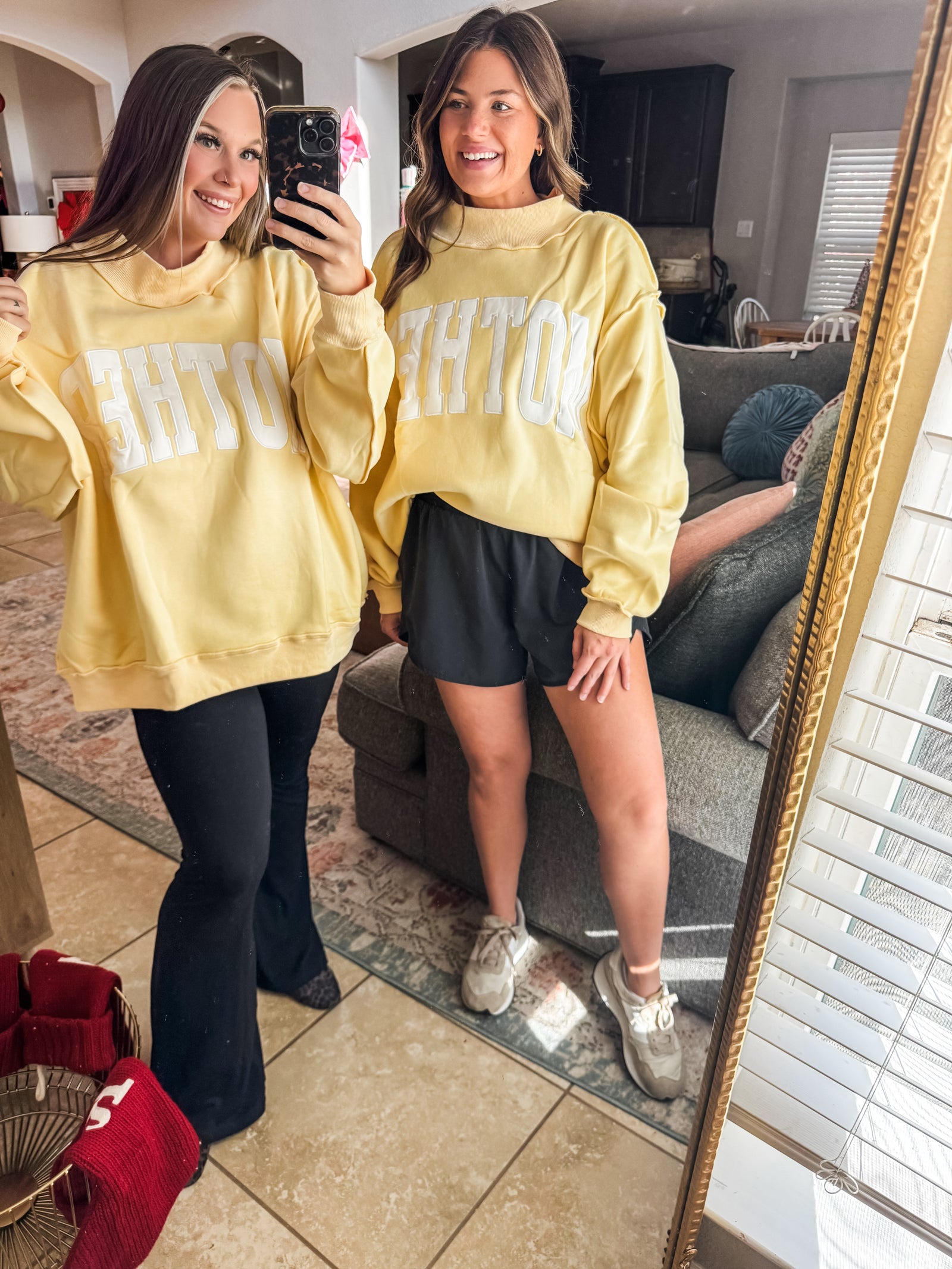 Butter Yellow Mother Oversized Sweatshirt