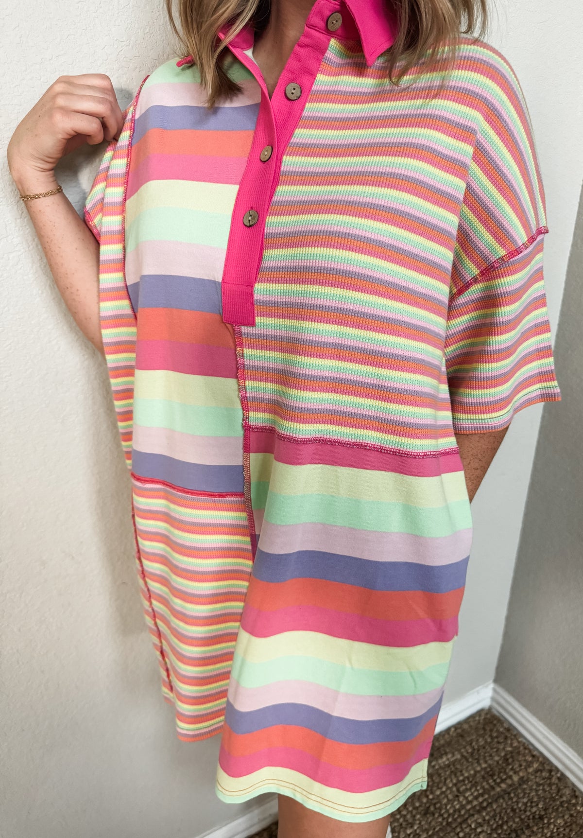 2 Way Street Dress in Neon