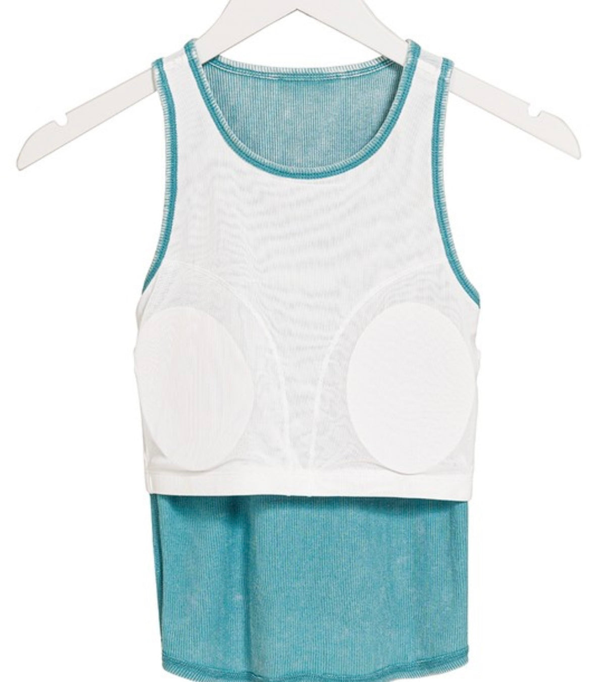 On The Go Soft Rib Athletic Tank in Black