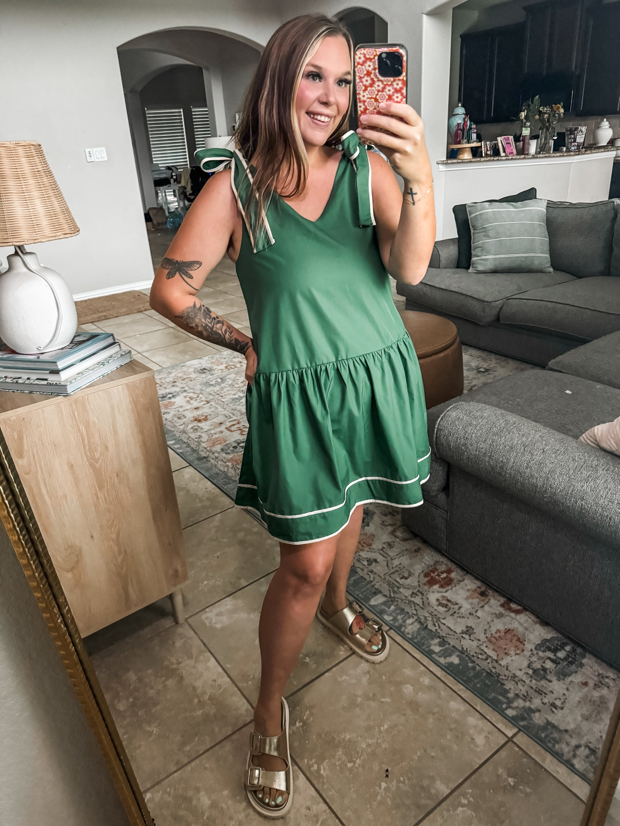 Social Meetup Dress in Green