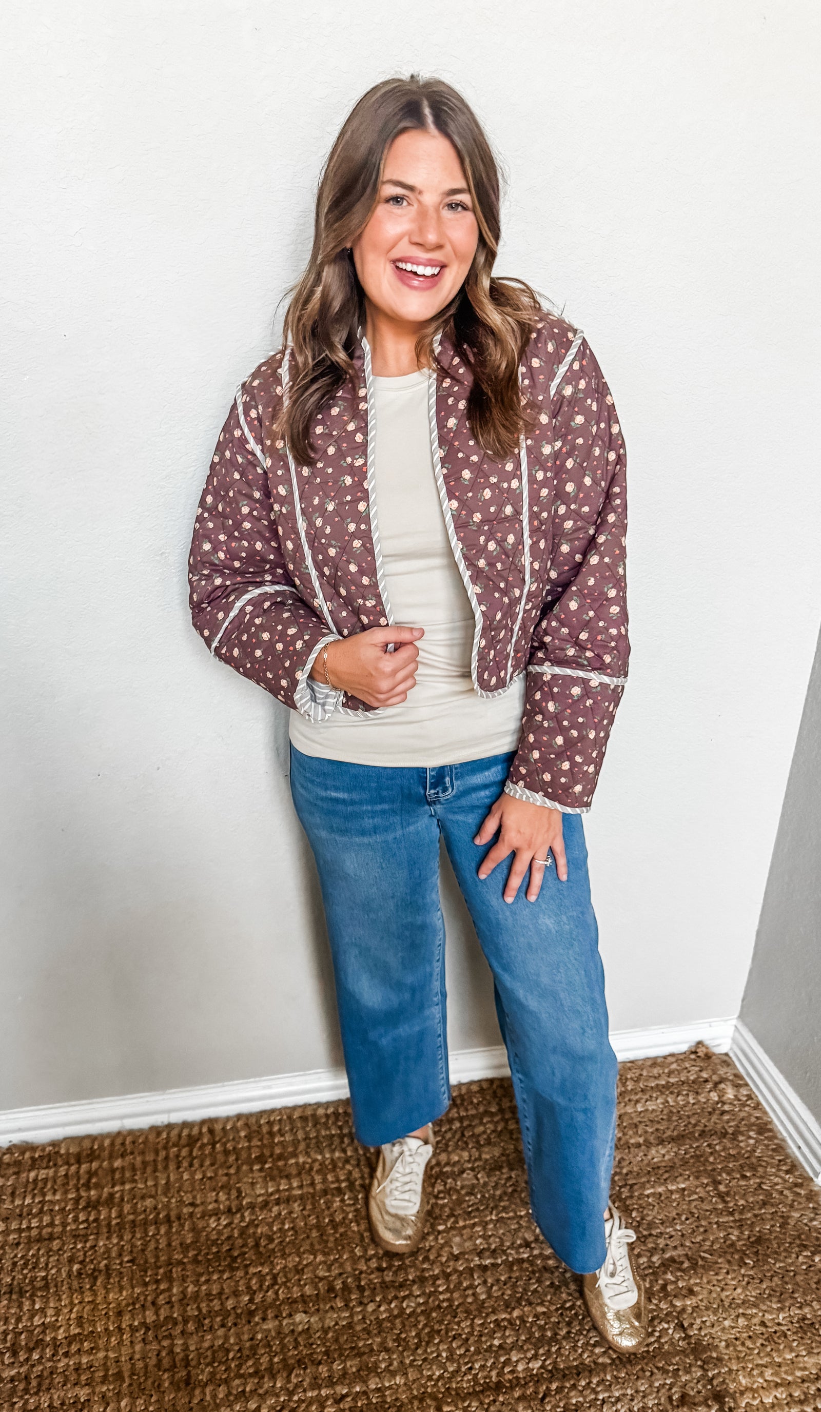 Cozy in Bloom Quilted Jacket