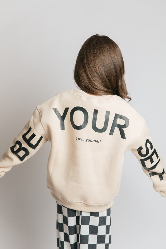 KIDS Be Yourself, Love Yourself Sweatshirt