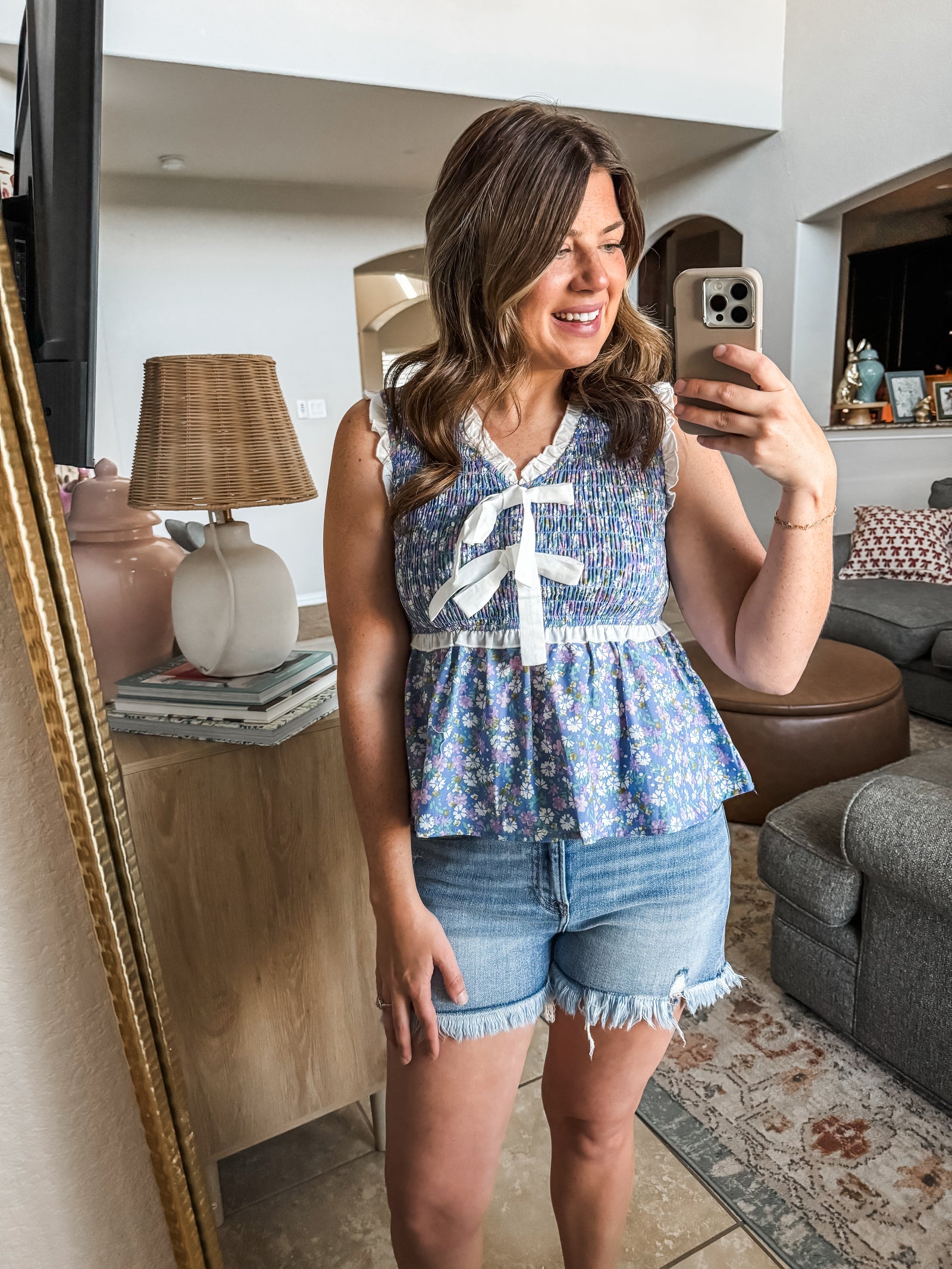 Garden Serenade Peplum Top