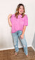 Visions of You Oversized Tee- Magenta