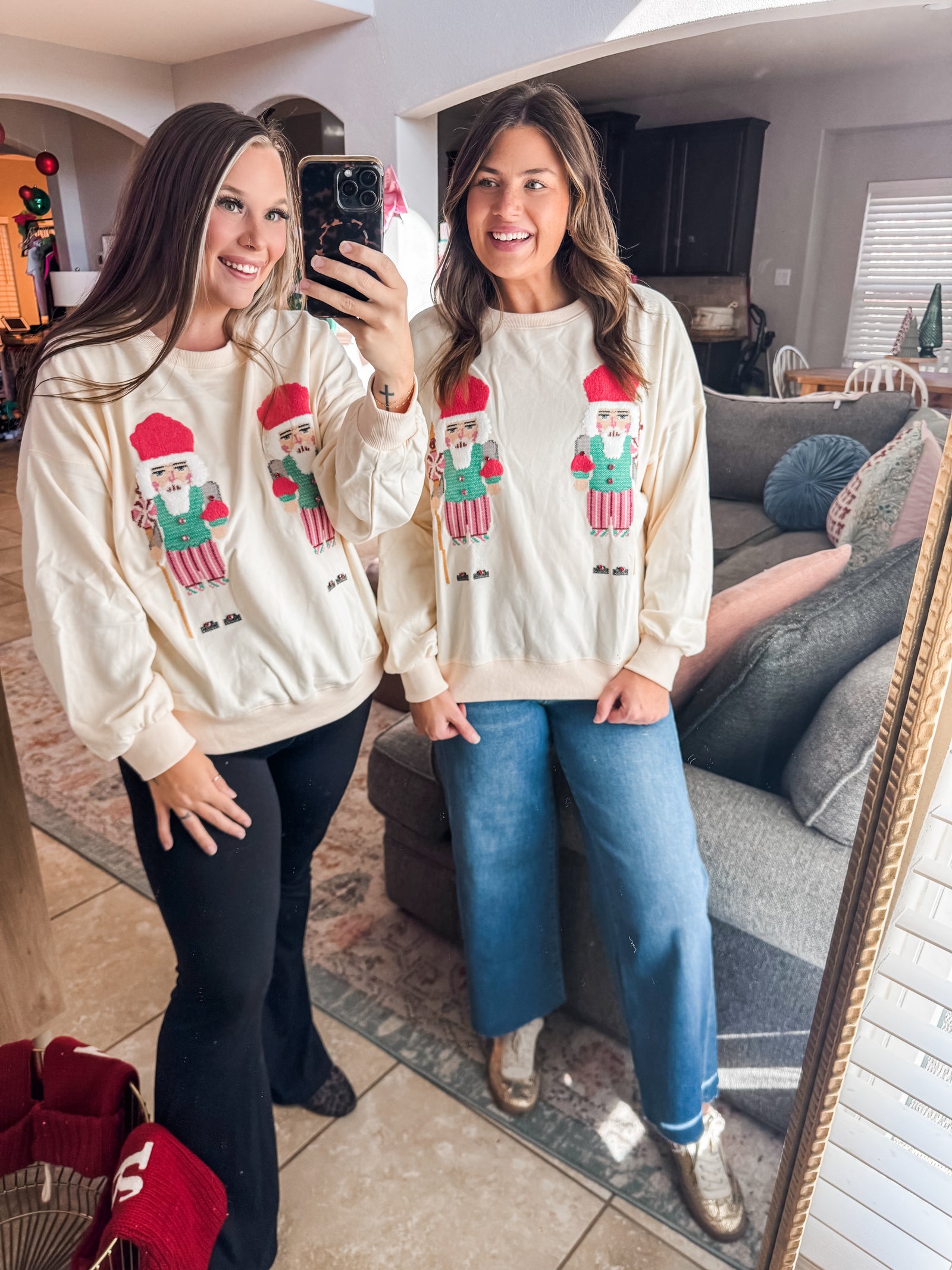 Cross Stitch Nutcracker Sweatashirt