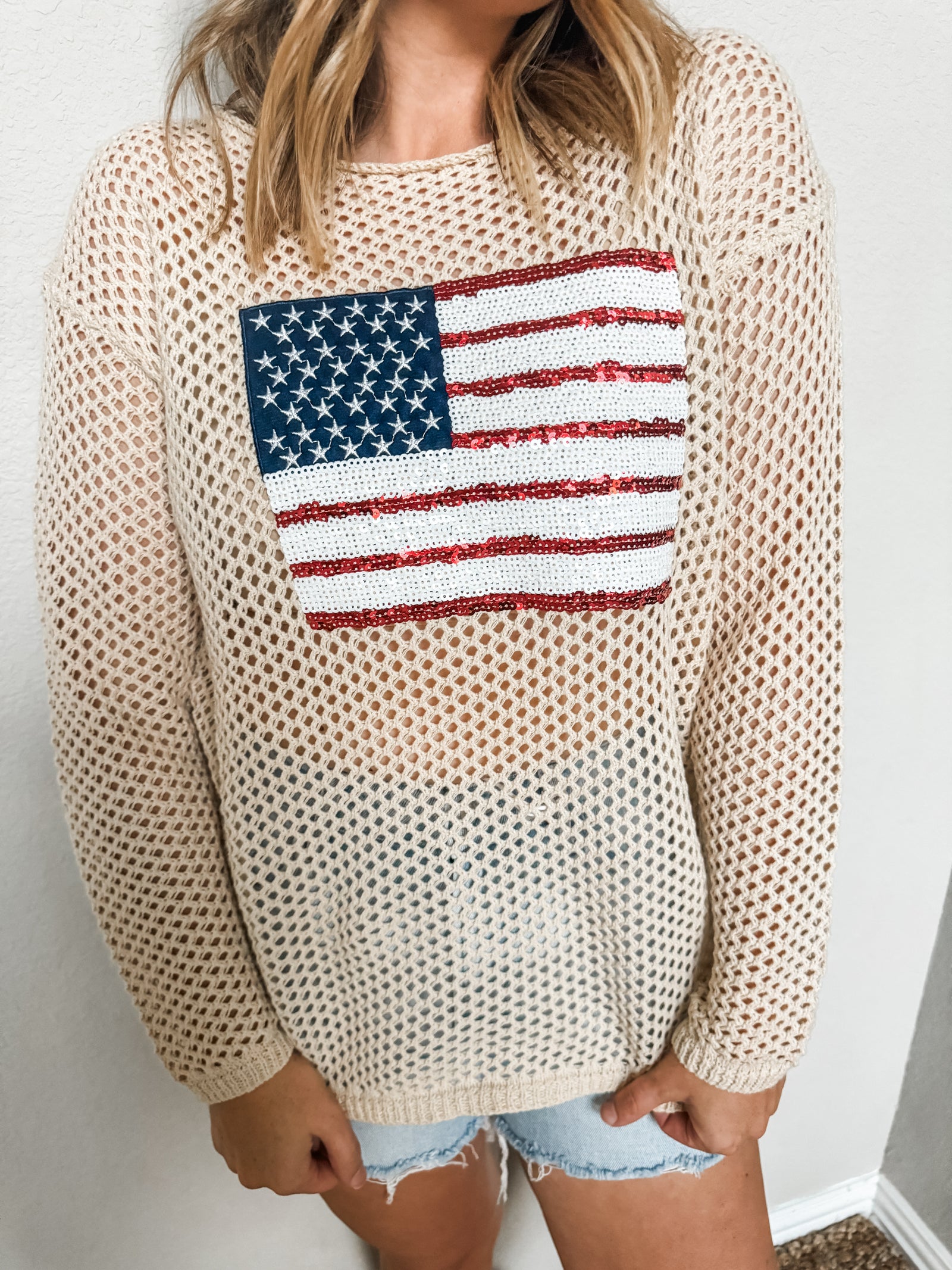 All American Crochet Top