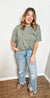 Visions of You Oversized Tee- Olive