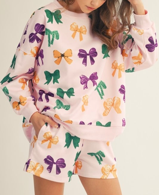 Mardi Gras Bows Set *PREORDER*