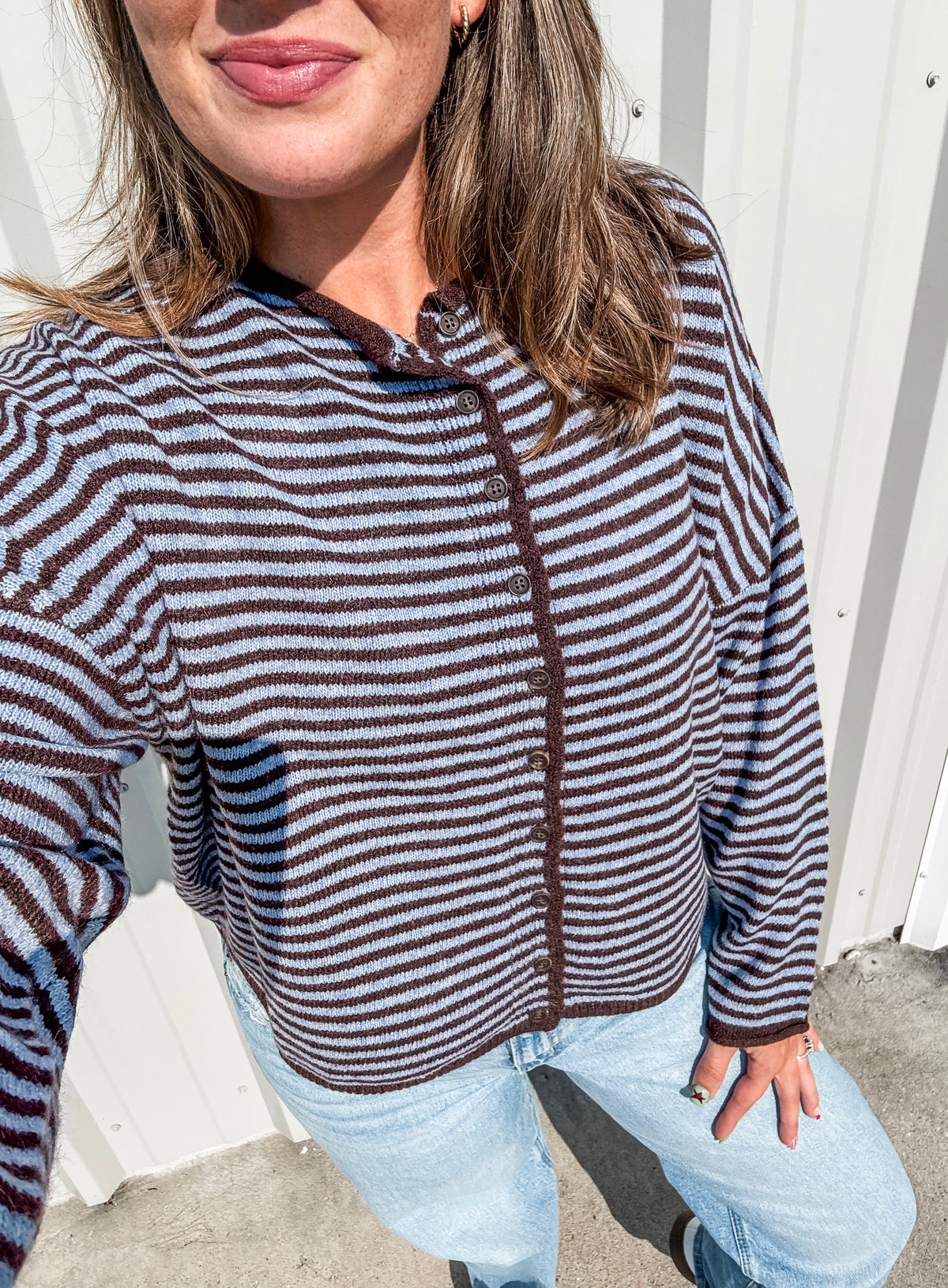 Blueberry Latte Please Cardigan
