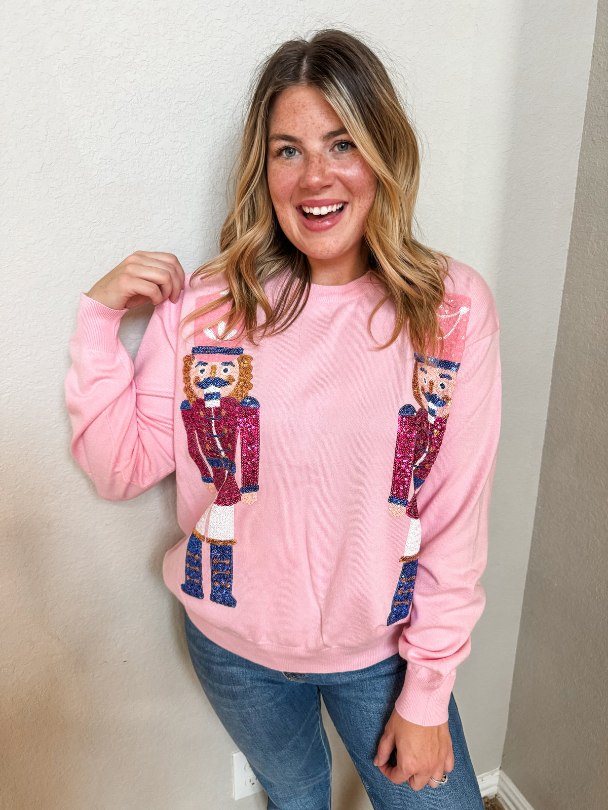 Sequin Nutcracker Sweater