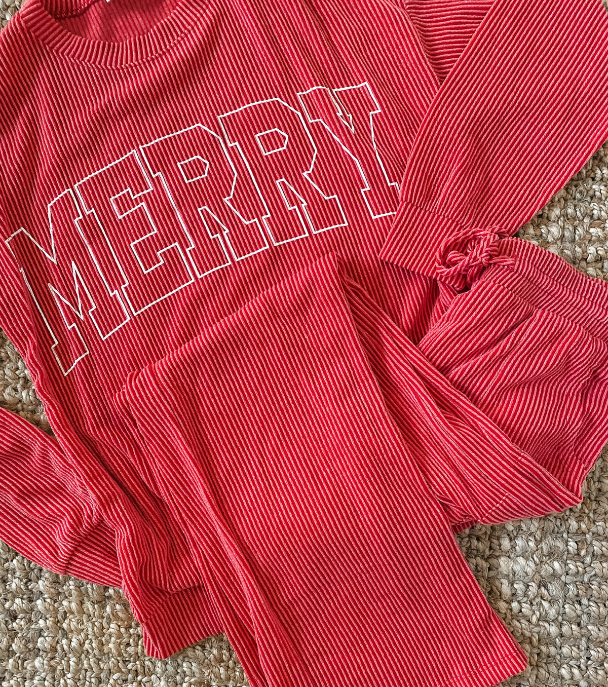 Merry Ribbed Set