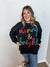 Merry And Bright Tinsel Lettering Pullover