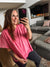 Every Day Tee in Hot Pink