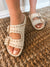 Brooklyn Pearl Sandal in Bone