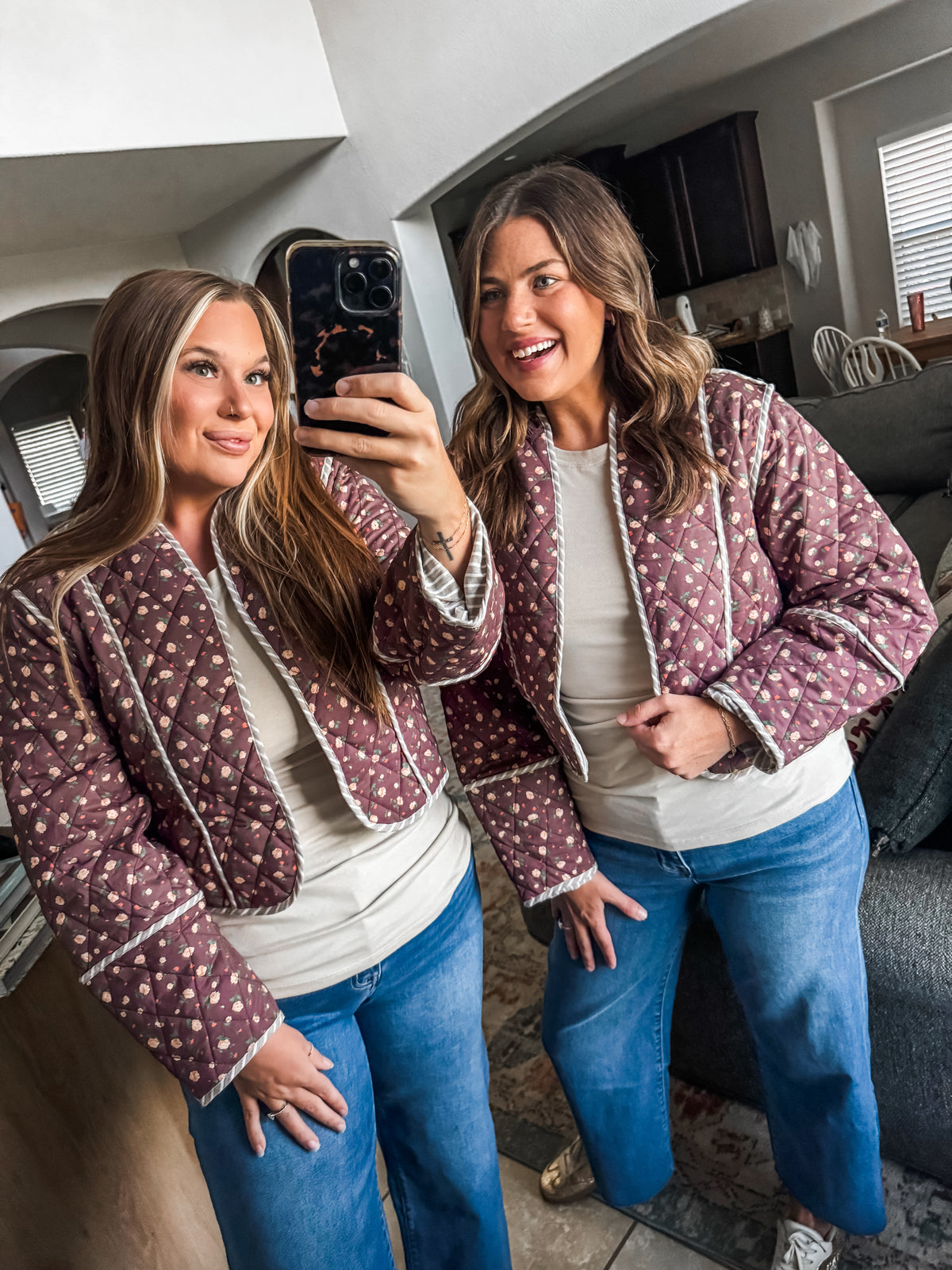 Cozy in Bloom Quilted Jacket