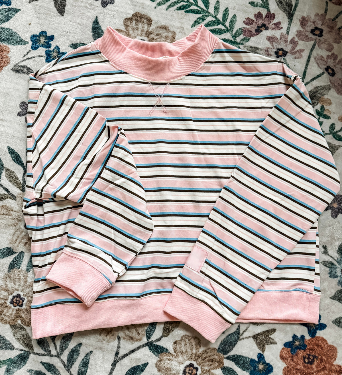Strawberry Latte Mock Neck