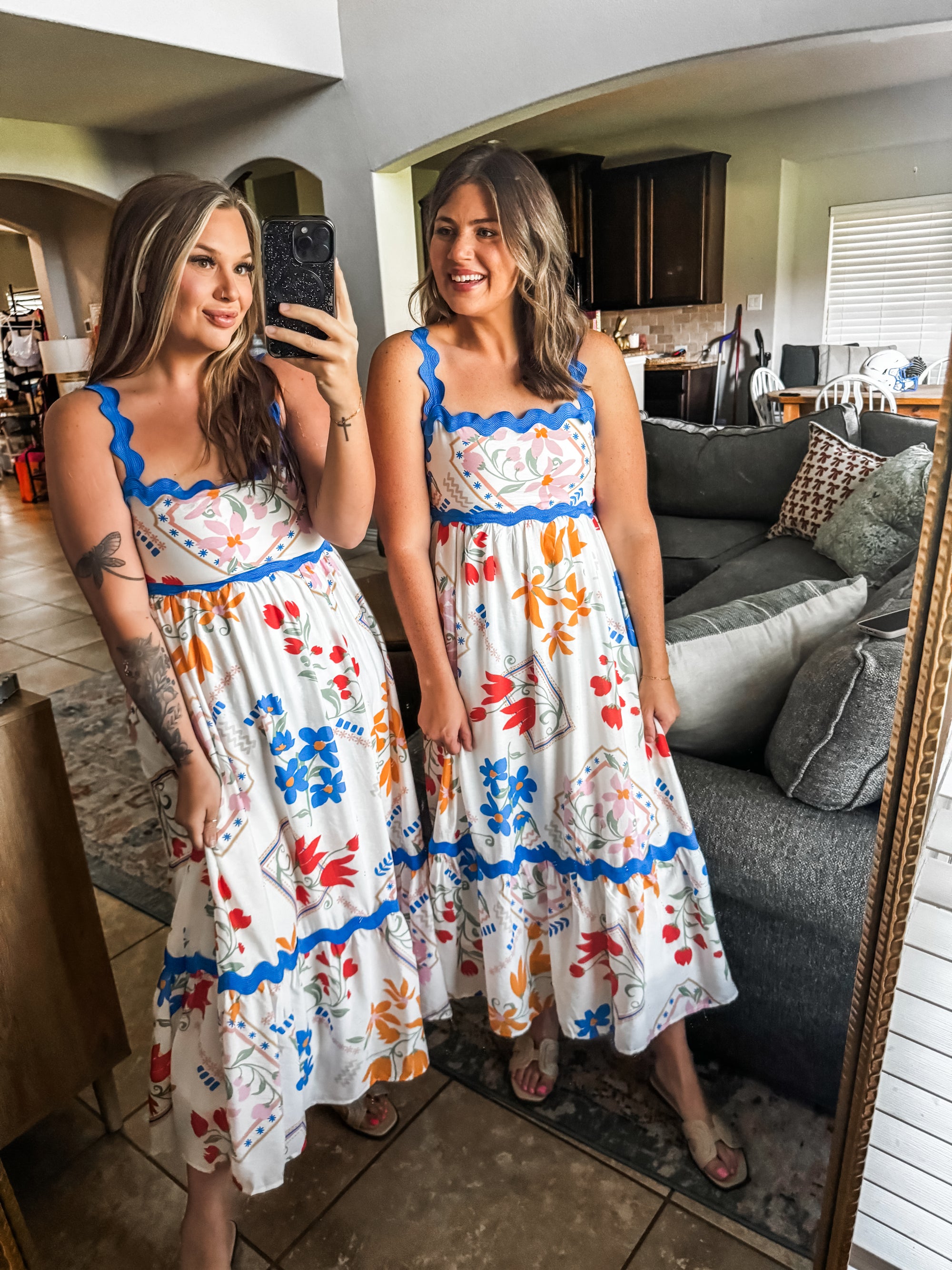 Graceful Smiles Midi Dress