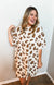Khaki Cheetah Print Dress
