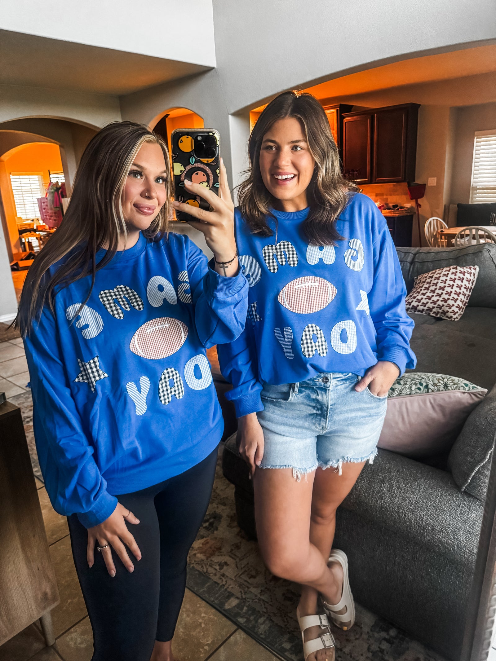 Game Day Patchwork Top