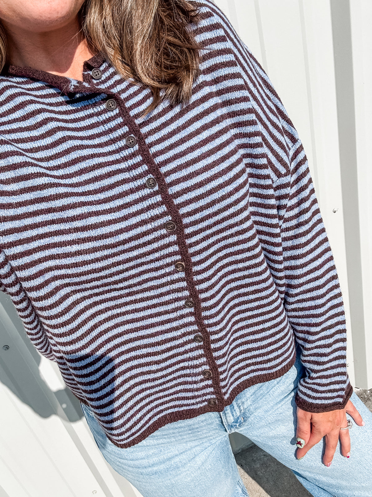 Blueberry Latte Please Cardigan